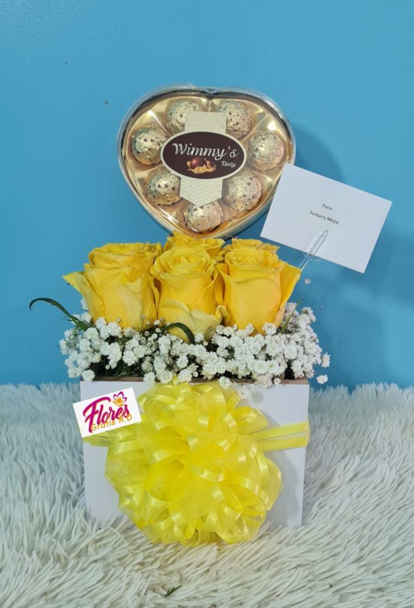 Caja de Rosas Amarillas CA6